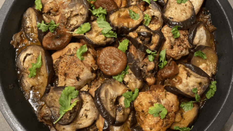 Recette Tajine De Poulet Aux Aubergines Et Aux Figues